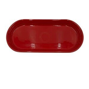 Fiestaware Bread Platter Utility Tray in Scarlet Red